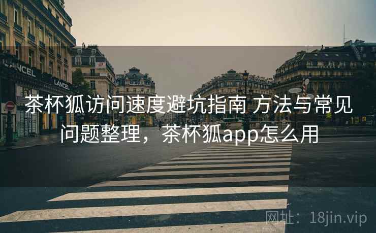 茶杯狐访问速度避坑指南 方法与常见问题整理，茶杯狐app怎么用