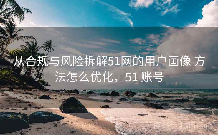 从合规与风险拆解51网的用户画像 方法怎么优化,51 账号 从合规与风险拆解51网的用户画像 方法怎么优化,51 账号